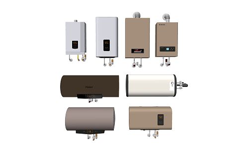 Modern water heater appliances 3d model