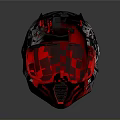 Tactical Weapon with Black Red Graphic Pattern and CAT Logo for Combat Use