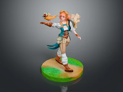 Cartoon Beauty Animation Beauty Animation Beauty Cartoon Girl Animation Girl Cartoon Girl Fantasy Beauty 3d model