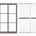 Modern Wooden And White Wardrobe With Sliding Doors And Storage Compartments