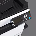 Efficient Multifunctional Office Appliance With User Handling Documents In Workplace