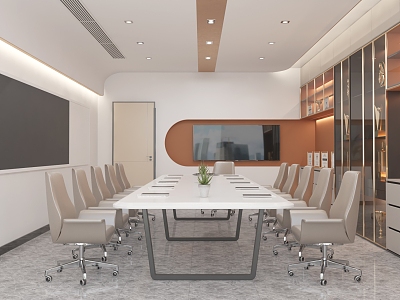 Light Luxury Simple Seminar Room Meeting Room model