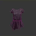 Checkered Short Sleeved Casual Dress For Daily Life Use And Comfortable Design