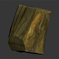 Wood Stone Decorative Piece Featuring Natural Texture Organic Pattern and Raw Appearance