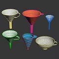 Colorful Household Funnels In Various Sizes Shapes And Materials For Daily Use