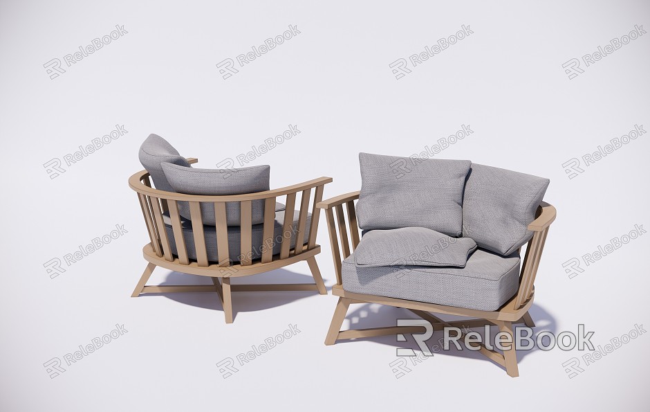 New Chinese Style Sofa Chair Leisure Chair model