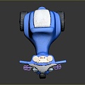 Modern toy car tricycle 3d model