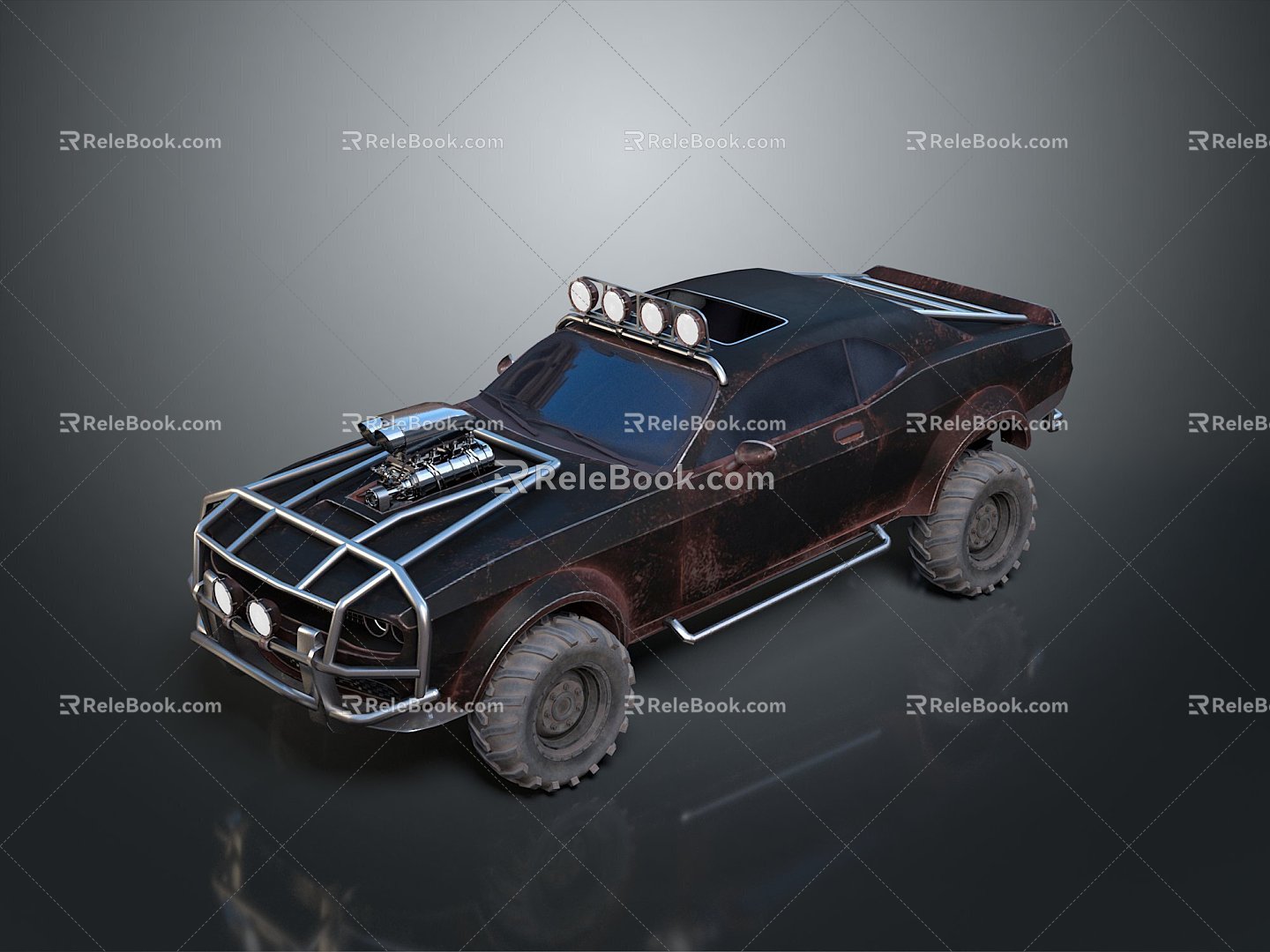 All Terrain Vehicle Toy Car Four-wheeler Beach Car Four-wheel Motorcycle Mountain Bike Off-road Mountain Bike 3d model