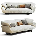 modern double sofa 3d model