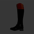 Sleek Gray Knee High Boots with Pink Accents and Ankle Straps for Modern Fashion