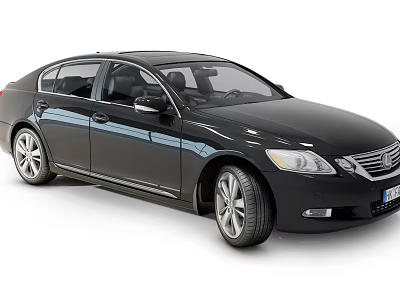 Luxury Black Sedan With Sleek Exterior Design And Silver Alloy Wheels 3d model