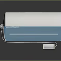 CORDIAL Equipment With Silver Body Transparent Cover Blue Liquid Support Stand And Connected Tubes