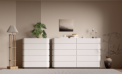 Minimale Style Cabinet Whole Cabinet Sideboard Cabinet Balcony Cabinet Locker Entrance Cabinet 3d model