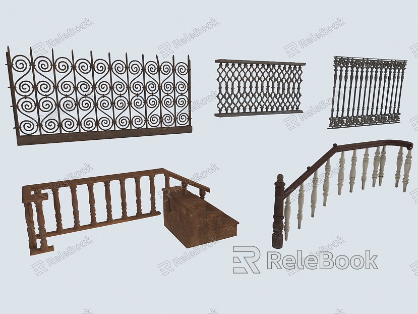 European style baluster stair baluster retro stair baluster model