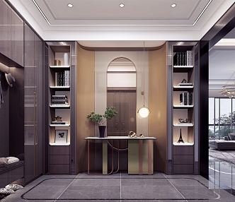 Light Luxury Entrance 3d model