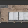 Silver Foil Wrapped Cube Package for Household Supplies on Wooden Pallet