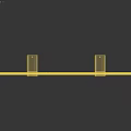 Modern Minimalist Wall Lamp with Golden Black Color and Metal Material for Indoor Decoration