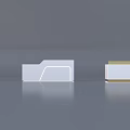 Various Styles Modern White Reception Desks With Smooth Surface And Metal Frame