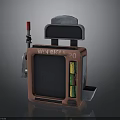 Red Slot Machine With WIN BET 20 Display Indicator Light And Colorful Buttons