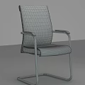 Sleek Black Leather Office Chair With Chrome Frame And Armrests For Workplace Use
