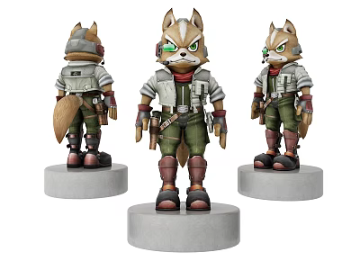 Modern Toy Fox Warrior Hand 3d model Modern Toy Fox Warrior Hand 3d model