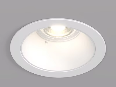 Modern White Recessed LED Downlight For Home Interior Lighting Fixture 3d model