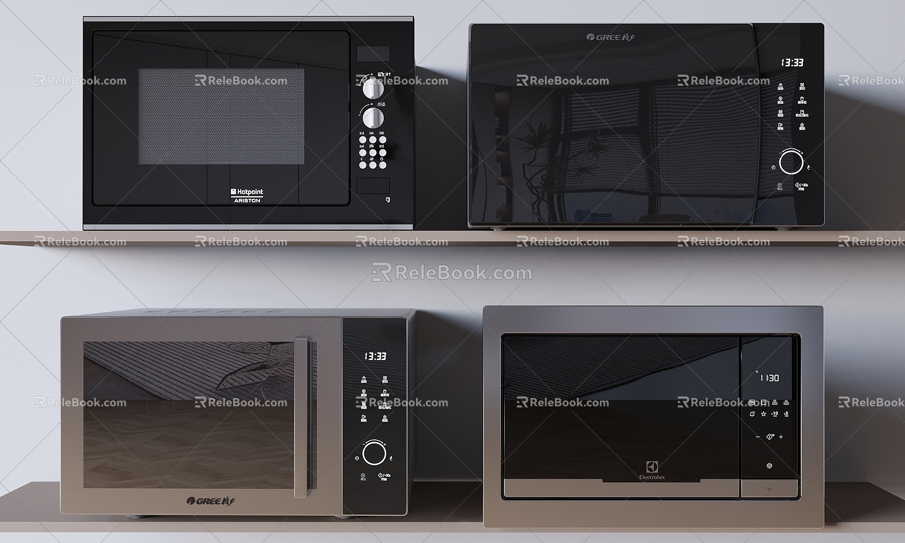 Microwave Smart Appliances 3d model