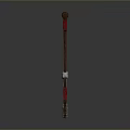 Durable Construction Hammer With Wooden Handle Red Grip And Blue Metal Head