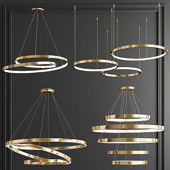 Modern chandelier ring series endon writable 3d model