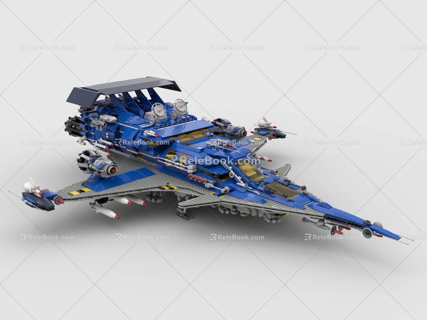 LEGO Toy Spaceship Fighter Aircraft Flying Vehicle 3d model