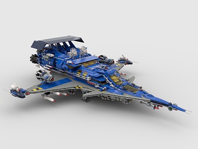 LEGO Toy Spaceship Fighter Aircraft Flying Vehicle 3d model