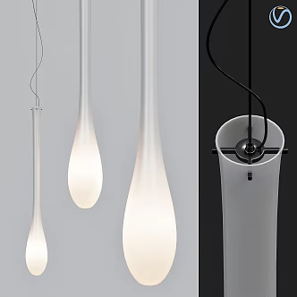 Modern chandeliers Vetiver 3d model