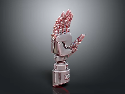 Smart Machine Mechanical Arm With Modern Gear Structure And Flexible Joints Design 3d model