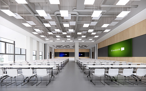 Modern Conference Hall Training Room Report Hall 3d model