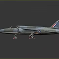 Vintage Green Camouflage Fighter Jet With Round Badges Twin Engines And Cockpit