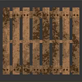 Old Wooden Pallet With Worn Surface Metal Nails And Stained Texture