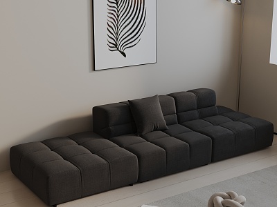 Modern three-seat sofa model