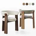 Modern Dining Chairs With Curved Backrest Wooden Legs And Color Options