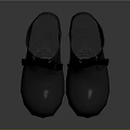 Black Platform Shoes With Bow Detail And Woven Textured Thick Soles