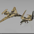 Golden Metallic Space Shuttle Models Showcasing Detailed Wings And Engines