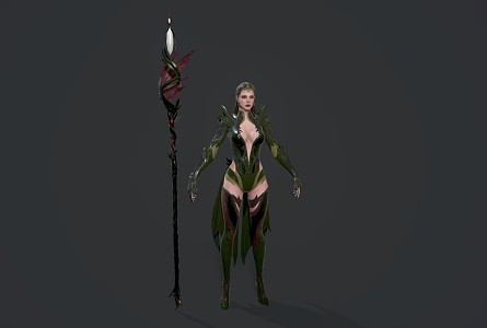 Queen of Thorns Plant Queen game characters 3d model