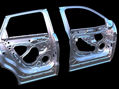 Car Door Frame Metal Structure Components for Automotive Vehicle Parts 3d model