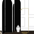 Middle Ancient Screen Table Lamp 3d model