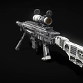 modern machine gun 3d model