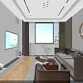 Manufacturing Product Exhibition Hall With Display Shelves TV Screen And Showroom Layout