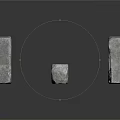 Natural Wood and Stone Blocks With Various Shapes And Textured Surfaces