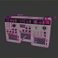 Advanced Dual Section Electronic Control Panel With Knobs Buttons And Colored Displays