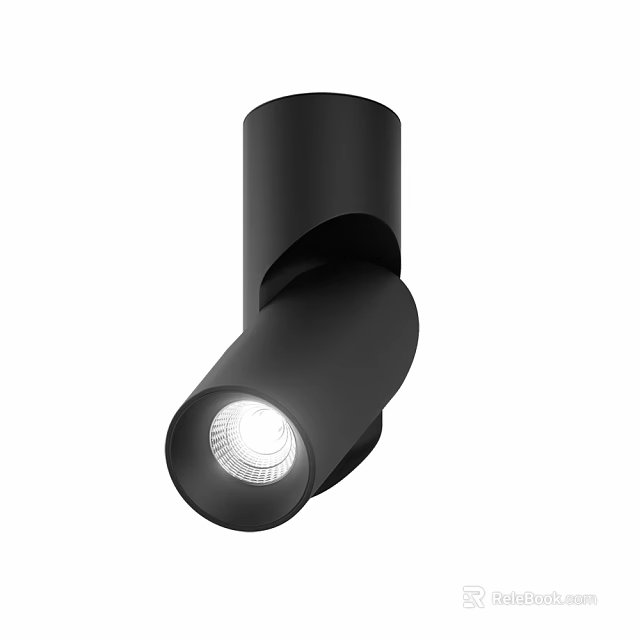 Black Adjustable LED Downlight Spotlight With Modern Design And Bright Lighting 3d model