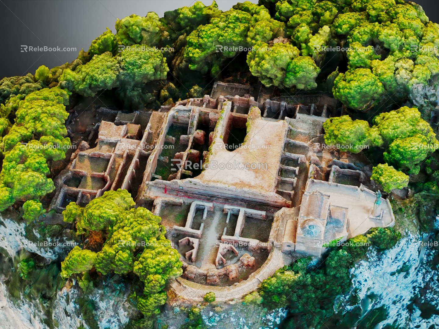 Modern Ruins Ancient Ruins 3d model