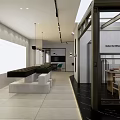 Modern Interior Design Of Showroom With White Walls And Black Logo Signage